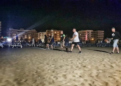 Rimini, ronde Forza Nuova in spiaggia 4