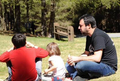 Matteo Salvini in montagna con i figli 9