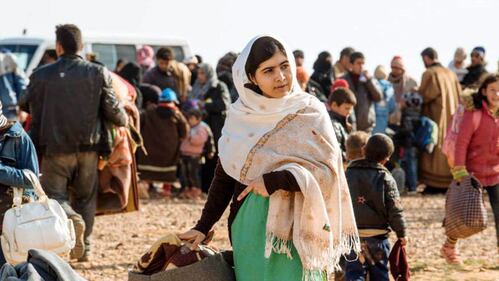 Anche Malala tra gli operatori che aiutano i rifugiati siriani 3