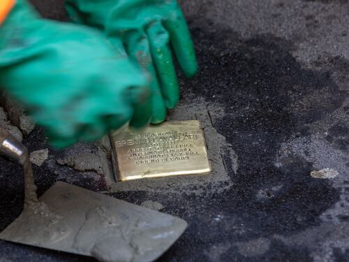 Oggi le prime pietre di inciampo per il Giorno della Memoria
