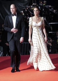 Il Principe William e Kate Middleton ai Bafta 2020, foto 4