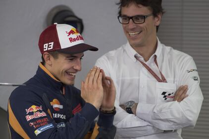 Marc Marquez e la festa per il mondiale 7