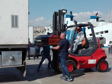Arrivate a Porto Empedocle le salme delle vittime di Lampedusa 4