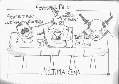 Conte, Di Maio e Zingaretti: l'Ultima cena 1