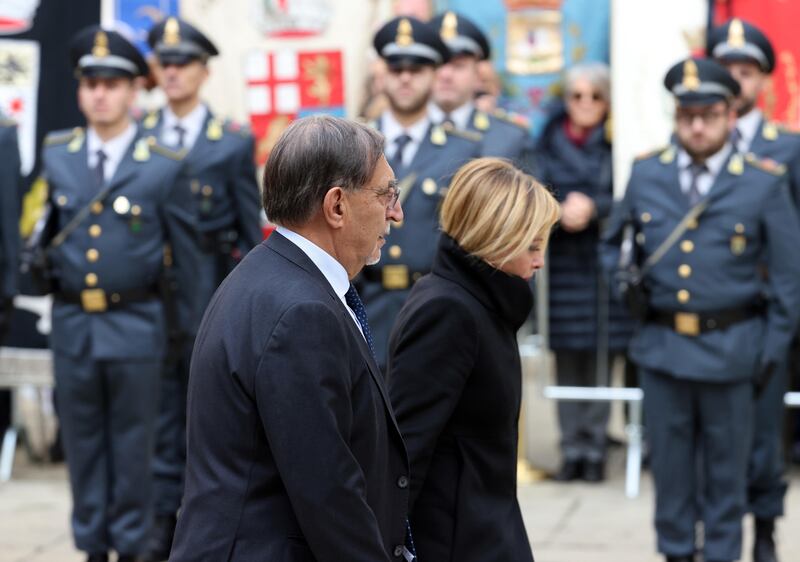 Funerali di Stato per Roberto Maroni, presenti le alte cariche dello Stato 1