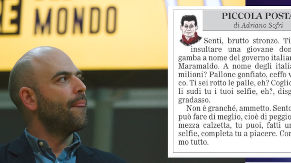 Sofri-Saviano choc su Salvini: "Brutto str... e ceffo vigliacco"