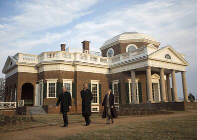 Obama e Hollande a Monticello 8