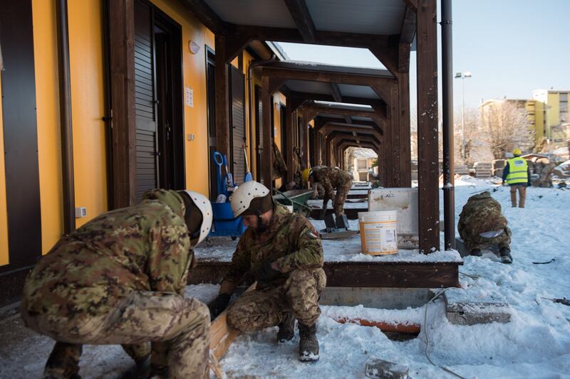 La neve è caduta su Amatrice 5