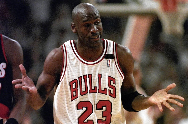 Michael Jordan con la maglia dei Chicago Bulls