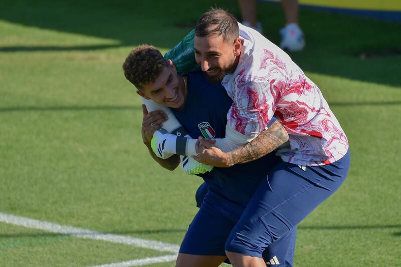 Di Lorenzo Donnarumma allenamento