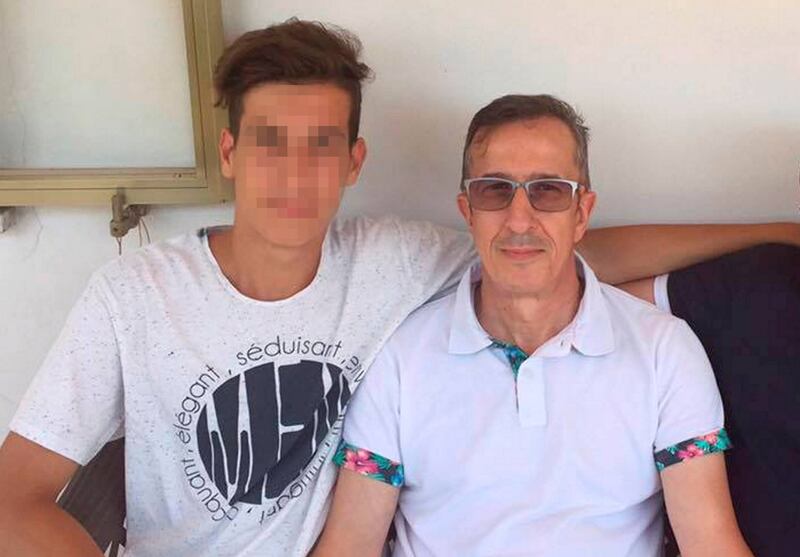 Riccardo Vincelli insieme al padre Salvatore 
