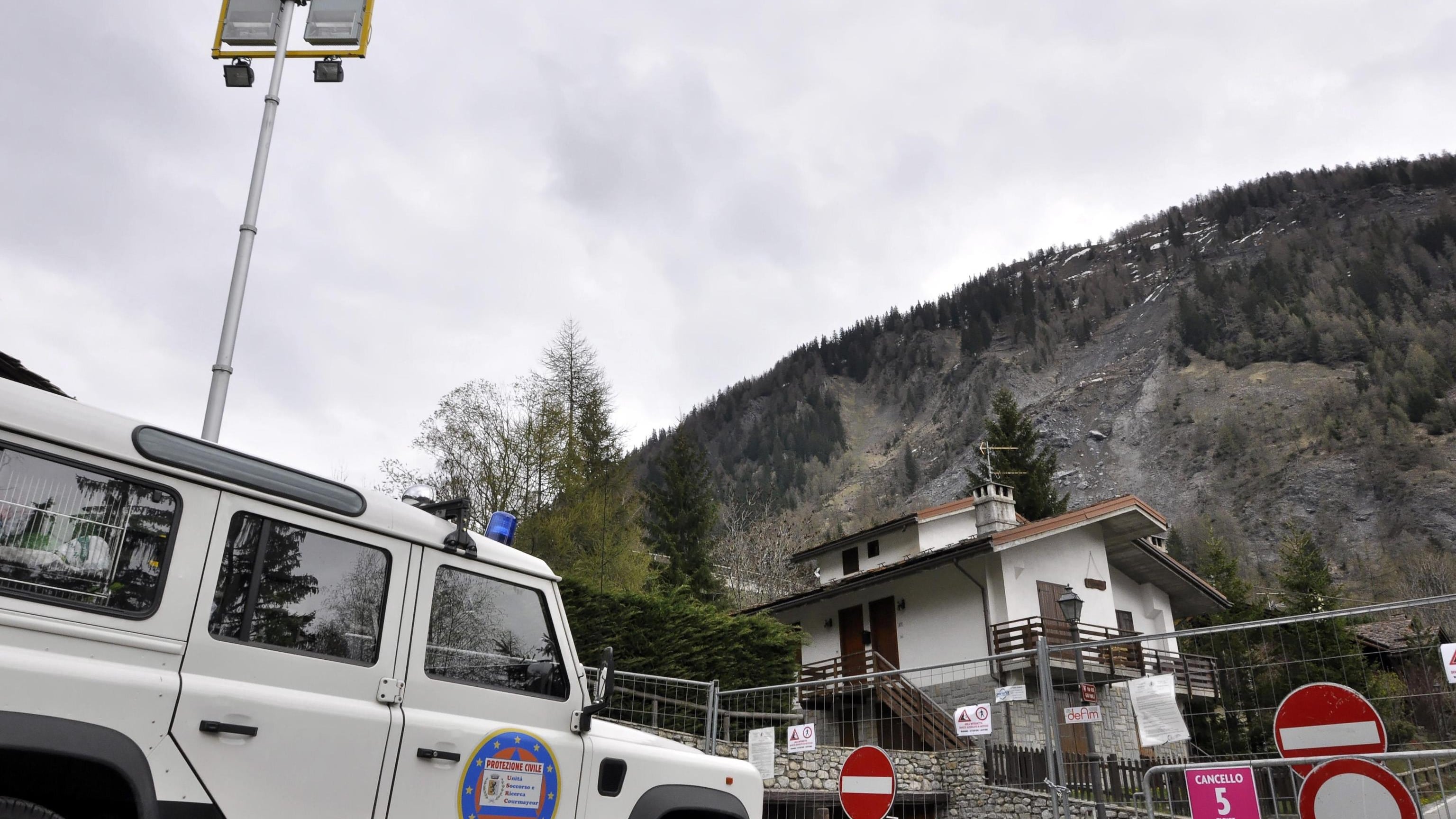L'angoscia di Courmayeur per la frana che non frana