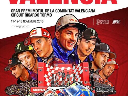 Gp Valencia, la locandina che "irrita" i tifosi di Valentino