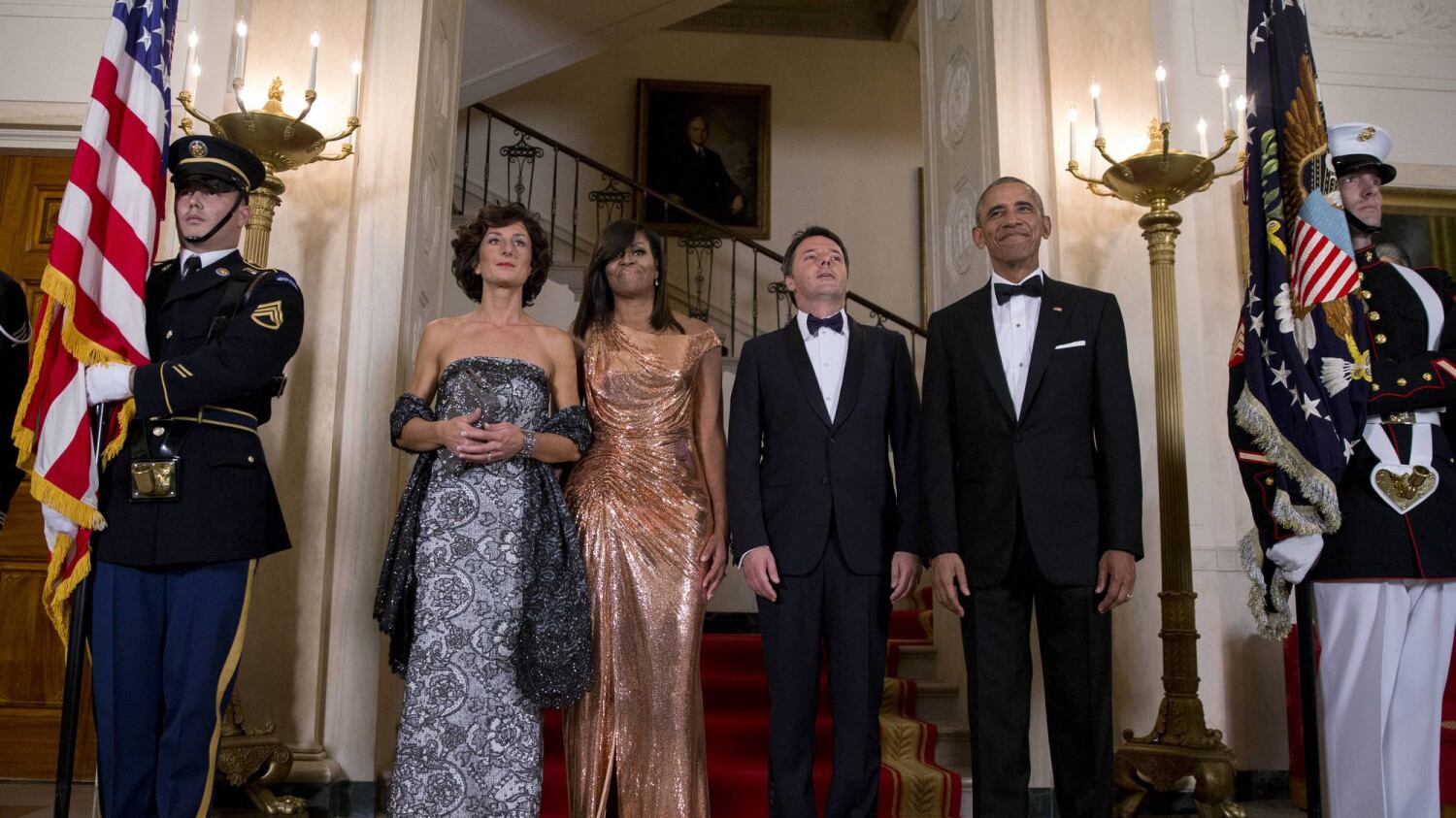 Alla cena di Obama per Renzi in scena la fiera dei complimenti