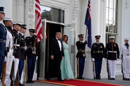Il presidente Trump e la cenad i Stato in onore del primo ministro australiano 5
