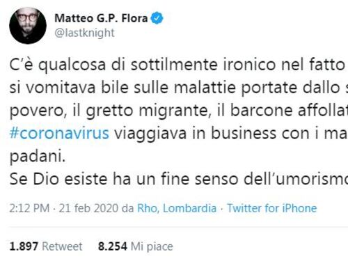 Medico responsabile del pronto soccorso condivide post choc: "Il virus viaggiava in business coi manager padani"