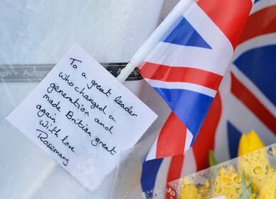 Il saluto a Margaret Thatcher 2