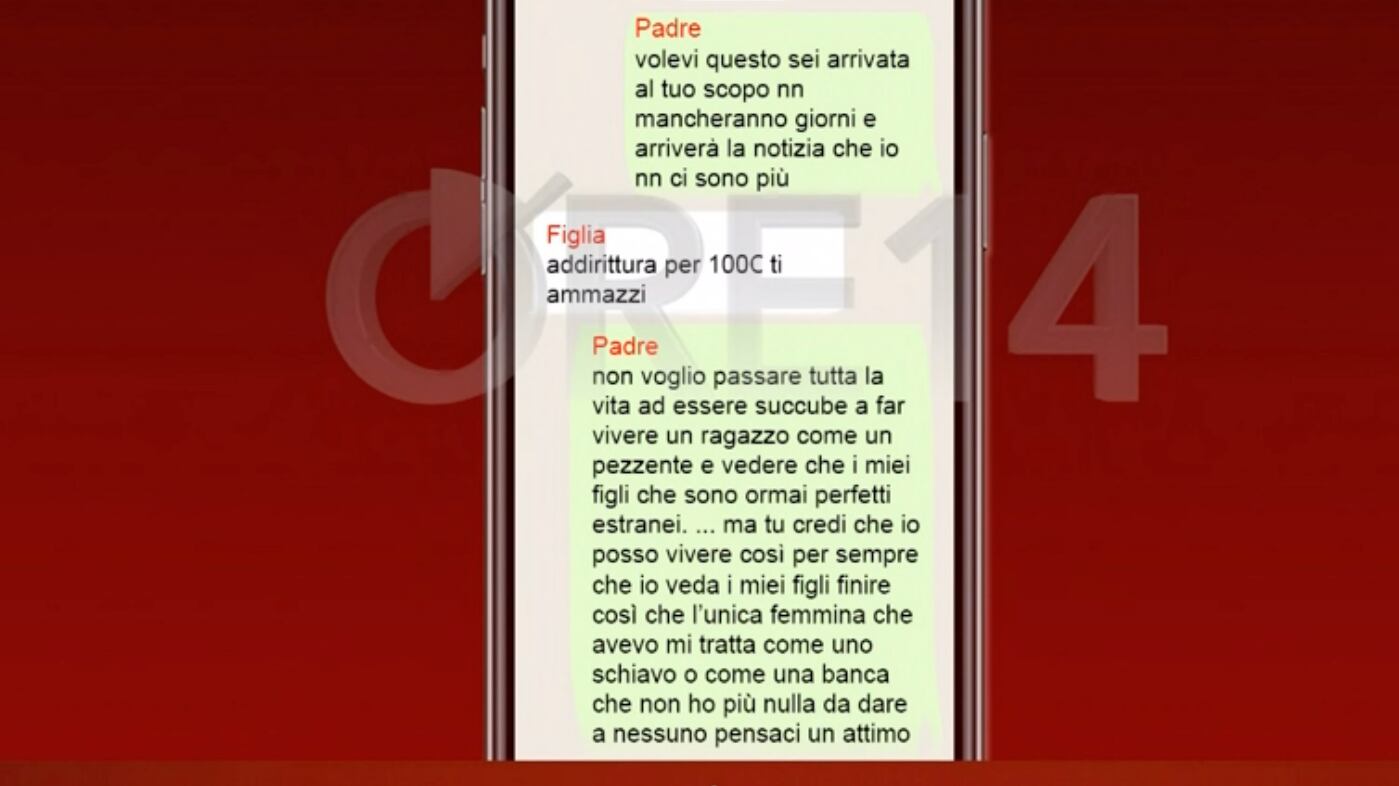 "Dirò che mi hai stuprata, ti prendiamo a bastonate". I messaggi della figlia al papà a Palermo