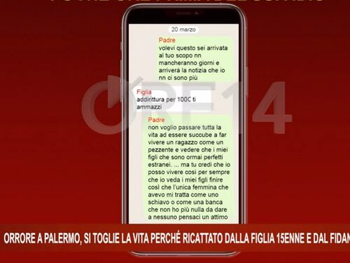 "Dirò che mi hai stuprata, ti prendiamo a bastonate". I messaggi della figlia al papà a Palermo