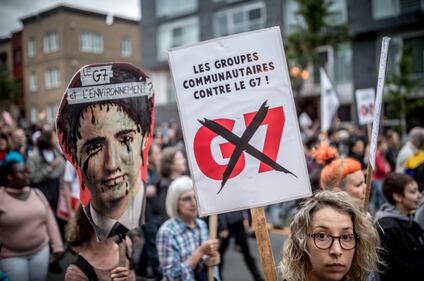 Scontri alla vigilia del G7 in Canada 4