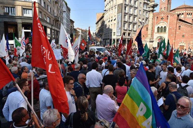 Sinistra in piazza contro Salvini e Orban 11