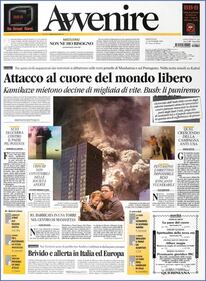 "Migliaia di morti": il ricordo dell'11 settembre 2001 nelle prime pagine dei giornali di tutto il mondo 1