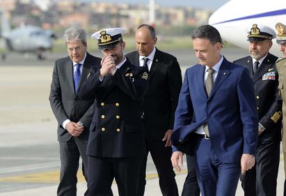 Salvatore Girone atterra a Roma 15