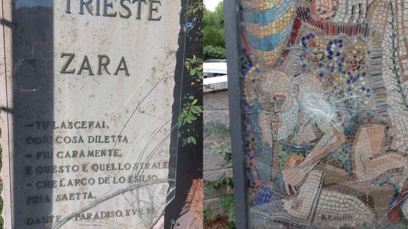 Foibe, vandali danneggiano il Monumento all'Esodo a Roma