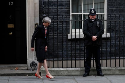 Il principe di Abu Dhabi a Downing Street 4