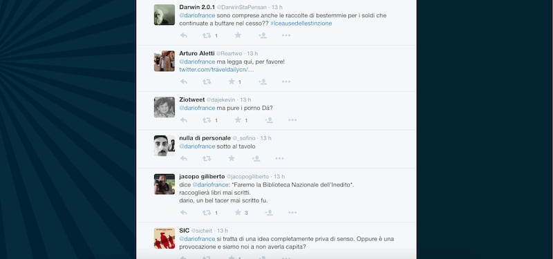 Dario Franceschini contestato su Twitter 22