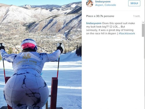 Lindsey Vonn, anche lo sci è sexy
