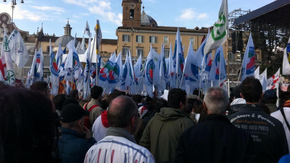Non soltanto padani in piazza anche il Sud e la destra arrabbiata