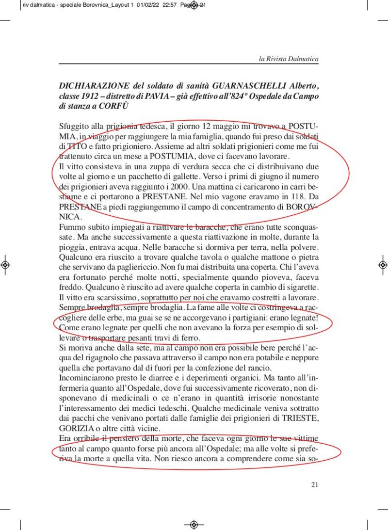 Il rapporto segreto sulle torture titine 5