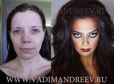 Vadim Andreev: il make-up artist dei miracoli "Before and after" 1