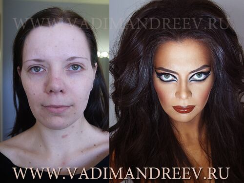 Vadim Andreev: il make-up artist dei miracoli "Before and after"