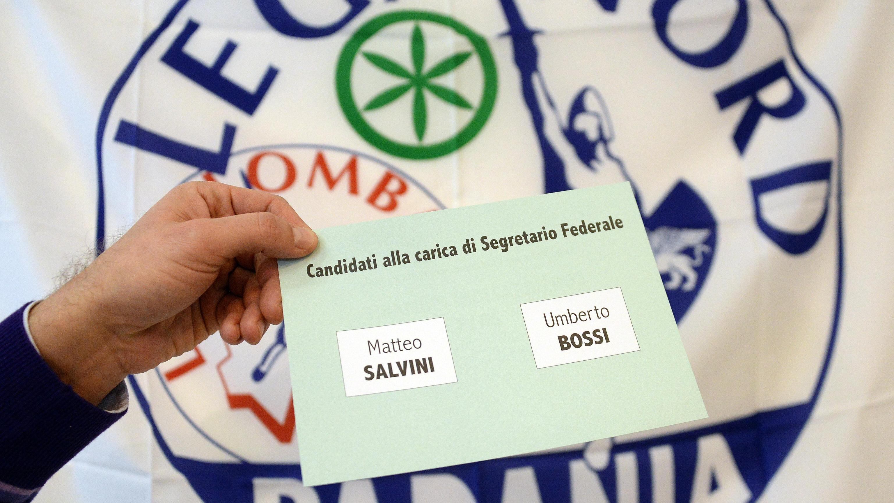 Matteo Salvini straccia Bossi: trionfa con l'82% dei voti E' il nuovo segretario della Lega