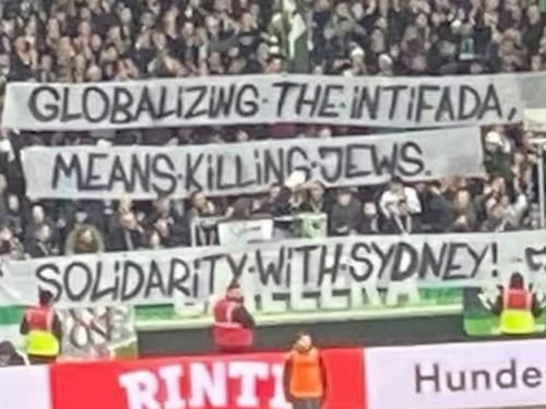 "Globalizzare l'intifada vuol dire uccidere gli ebrei". Il messaggio dei tifosi dopo la strage di Sydney