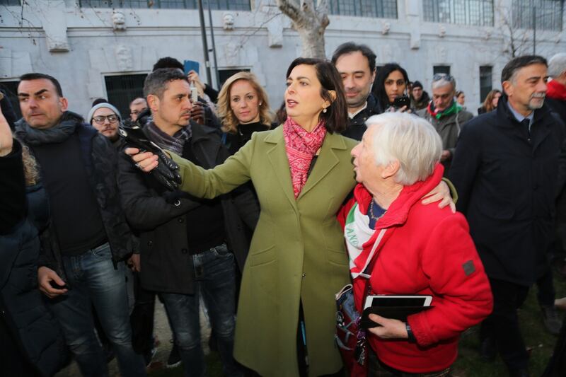 La Boldrini al corteo antirazzista di Milano 6