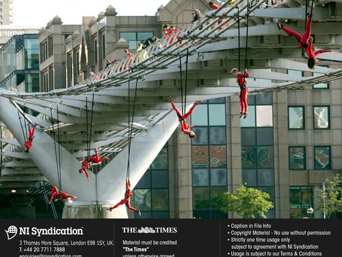 La danza sui monumenti per i Giochi di Londra
