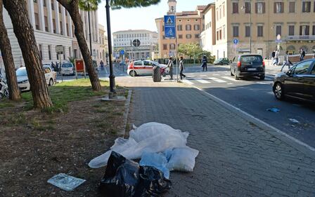 Spazzini in sciopero a Livorno 9