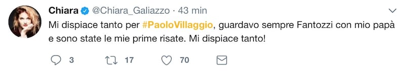 Paolo Villaggio, il messaggio dei vip 2