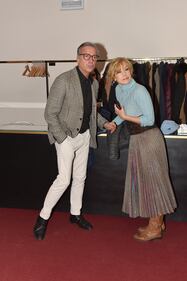 Nancy Brilli e Massimo Ghini al Teatro Eliseo Anteprima Del Film "Modalità Aereo" (2019)