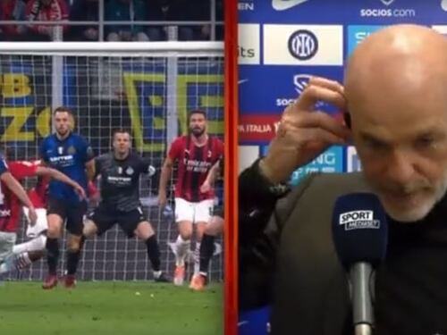 "Nemmeno protesta...": Pioli rivede il gol annullato e se ne va irritato
