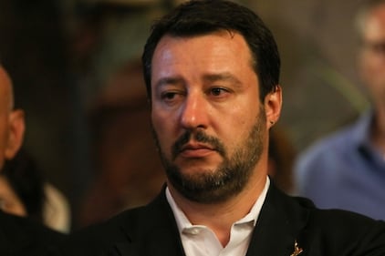 Funerali Buonanno, il dolore di Matteo Salvini 1