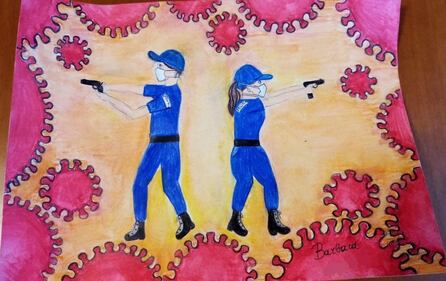 Milano, i disegni dei figli di poliziotti che combattono il coronavirus 5
