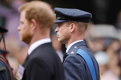 William, Kate, Harry e Meghan al funerale della regina Elisabetta 3