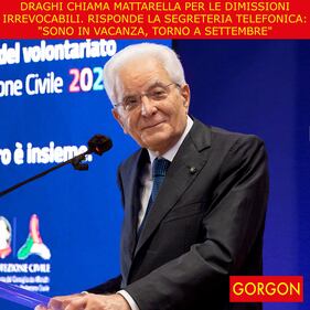 Ecco la satira del giorno. Draghi chiama Mattarella 1