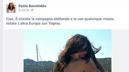 La giornalista Paola Bacchiddu nella redazione di Servizio Pubblico