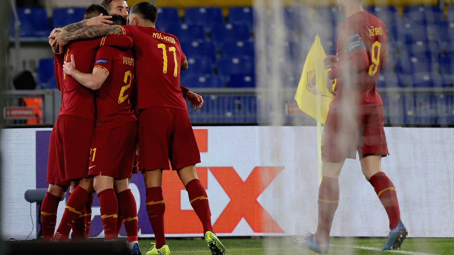 Europa League, la Roma piega a fatica il Gent: finisce 1-0 all'Olimpico