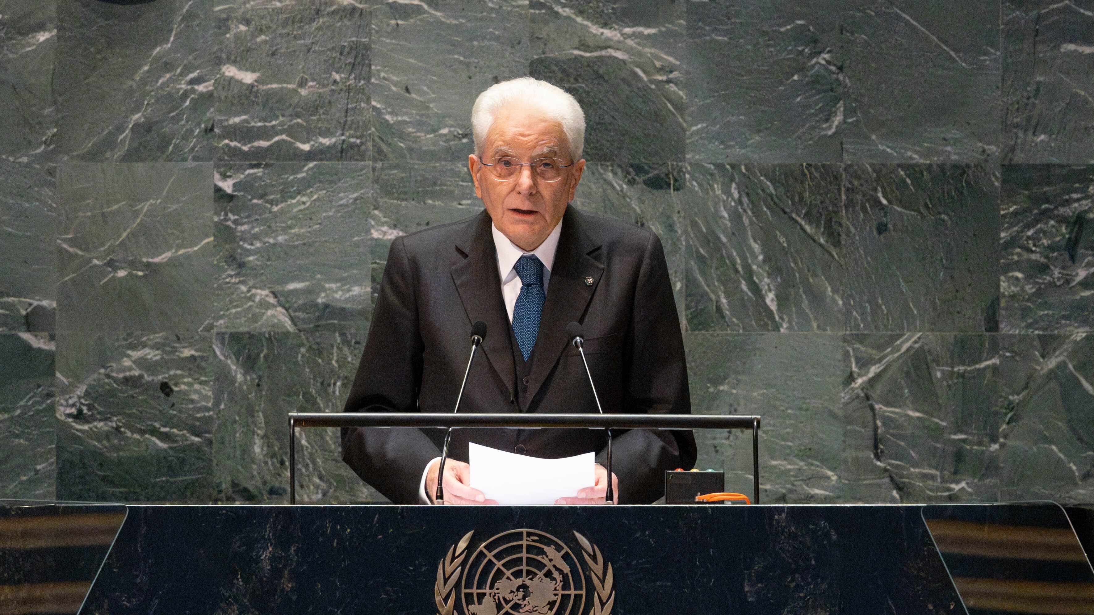 Mattarella parla all'Onu e inchioda Putin. "Mosca ha riportato la guerra in Europa"